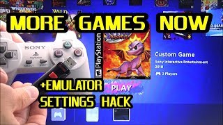 Add MORE games NOW to a Hacked PlayStation Classic + Emulator Setting Hack with USB flash drive