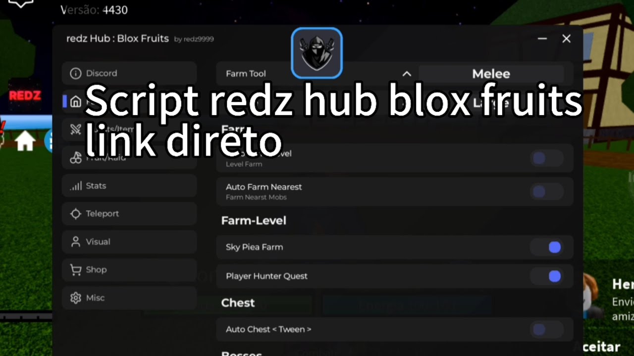 SCRIPT REDZ HUB BLOX FRUITS LINK DIRETO YouTube Script redz hub blox fruits link direto youtube