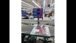 Technology Production, Efficiency Counter w/Andon Light & Piezo Alarm - DC-25C-2-EFF-KEY-PACE-SENS