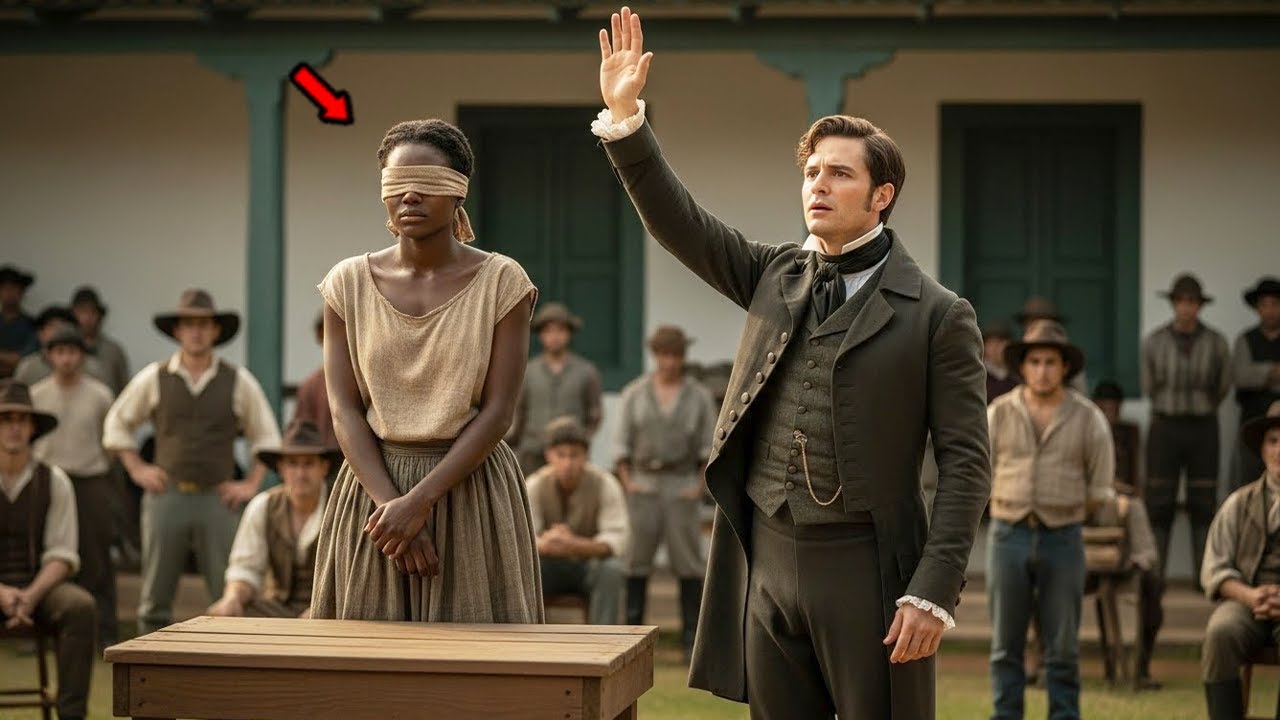 NINGUÉM QUIS COMPRAR A ESCRAVA CEGA NO LEILÃO… ATÉ QUE O BARÃO DISSE: “EU FICO COM ELA.”