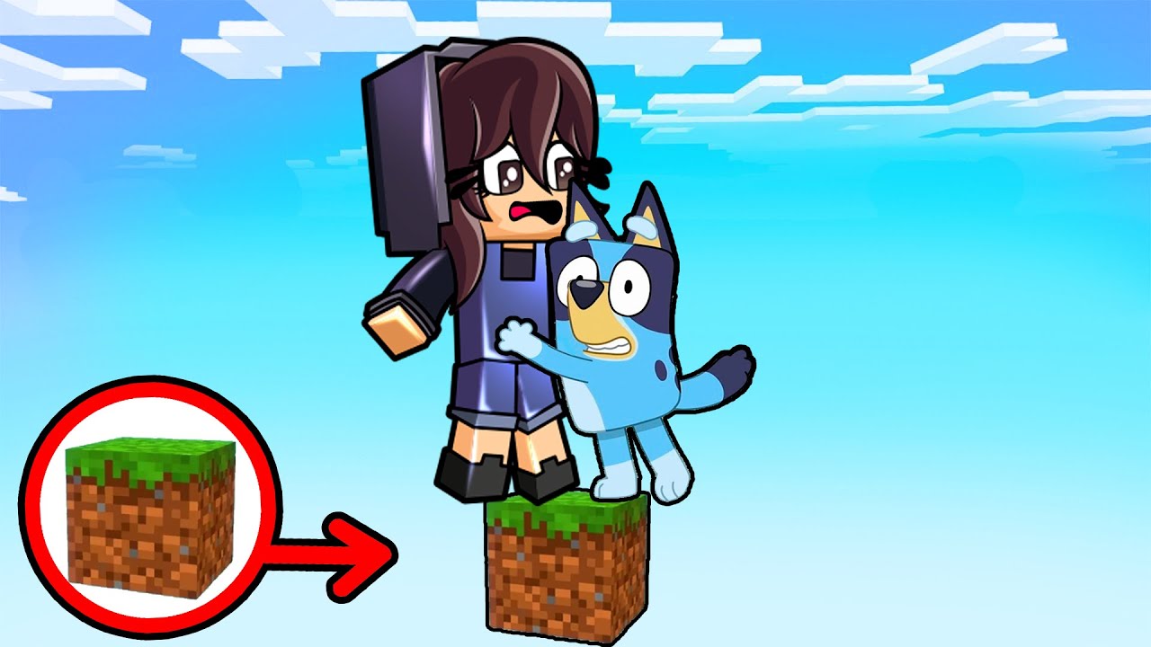¡SOBREVIVÍ en UN SOLO BLOQUE de BLUEY! 🦴😱