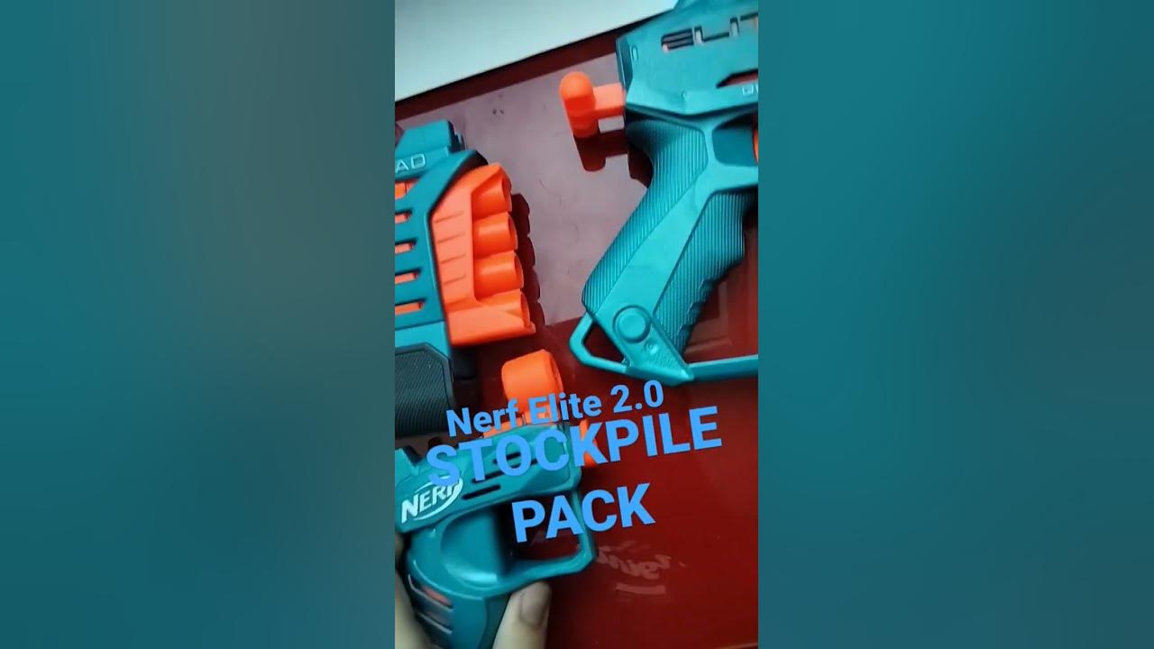 Pack Stockpile 3 pistolets Nerf Elite 2.0