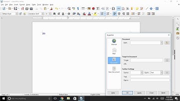 LibreOffice:Hyperlinking to URLs and Bookmarks