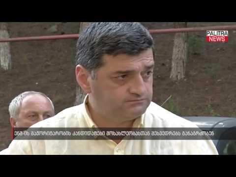 ენმ-ის მაჟორიტარობის კანდიდატები მოსახლეობასთან შეხვედრას განაგრძობენ