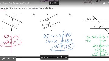 3.3 Prove Lines are Parallel Video Lesson Geometry