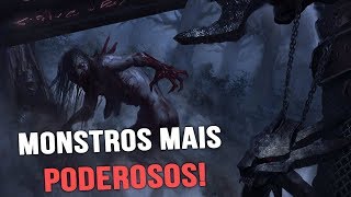 5 MONSTROS MAIS PODEROSOS DA SAGA THE WITCHER! (LIVROS E JOGOS)