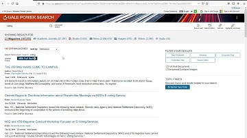 Limiting Gale PowerSearch