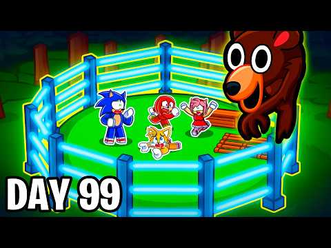 Sonic Builds THE MOST SECURE BASE EVER In 99 Nights In The Forest!