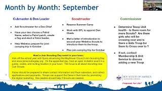Unit Success Workshop: Webelos to Scout Transition