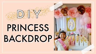 DIY Princess Backdrop | Princess Party DIY: After an incredible response from my previous DIY Princess Backdrop video (which is 