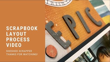 Scrapbook Layout Process Video Using Brand New No Limits Collection from Cocoa Vanilla Studio