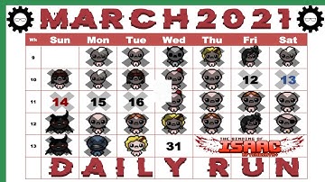 Daily Run - March 30th, 2021 - The Binding of Isaac Afterbirth Plus