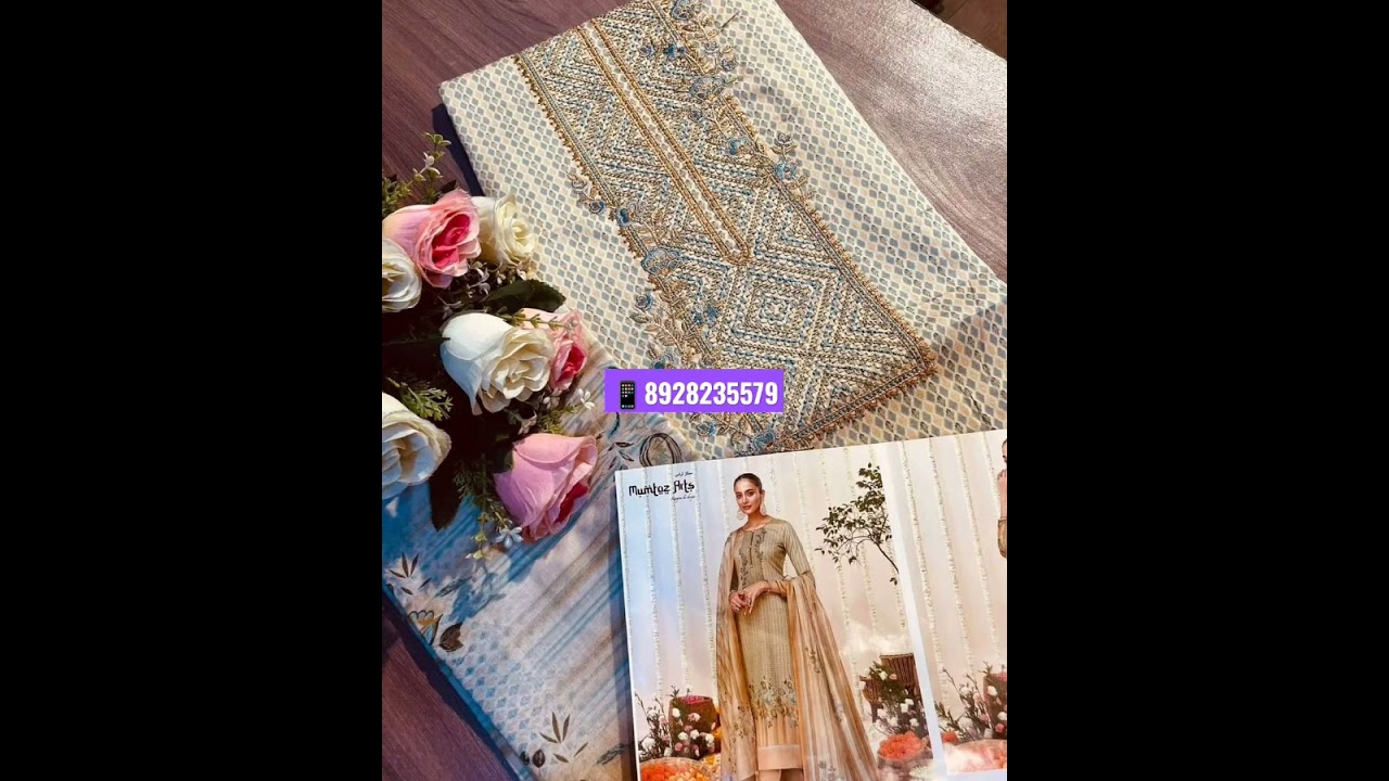 Mumtaz Arts The Tales Of TraditionJam Satin Dress Material Single Available 📱8928235579