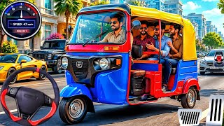 リアルなトゥクトゥク・リキシャ運転手！街中リキシャの乗客送迎ゲーム Androidゲームプレイ screenshot 4