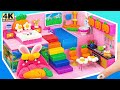 Create a Miniature Bunny Home with Cute Carrot Decor and Fish Tank 🐰🐠 DIY Cardboard House