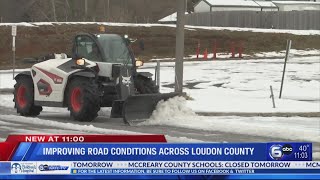 Loudon County crews working countless hours as road conditions improve