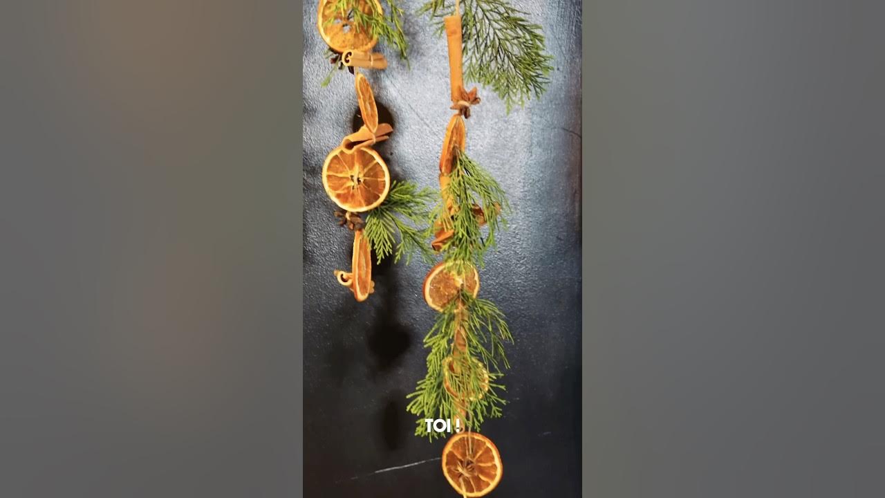 Comment Faire Des Rondelles D'orange Séchées Faire une guirlande naturelle avec des rondelles d’oranges séchées #