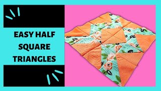 How to Sew Half Square Triangles with Accuquilt Go Me | Beginner Quilting with Faodail Creation