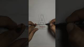 How to make a 2d letter A? | Easy Drawing | 2d drawing easy