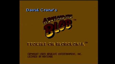 [NES] Introduction du jeu "A Boy and His Blob: Trouble on Blobolonia" de Imagineering (1989)