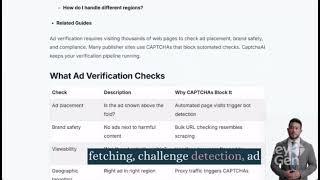 Ad Verification Workflows with CAPTCHA Handling