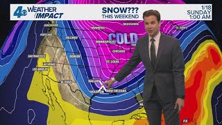 New Orleans Weather Impact: Cold Blast Thursday, could it snow this weekend?