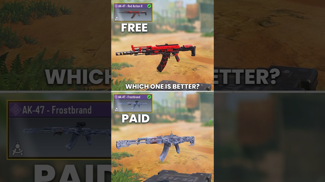 Best Free AK47 skin vs Pain skin in CODM