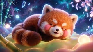(NO ADS) Deep Sleep Piano: Cozy Red Panda Sanctuary | Stop Overthinking & Fall Asleep in 3 Minutes 🐼 screenshot 4