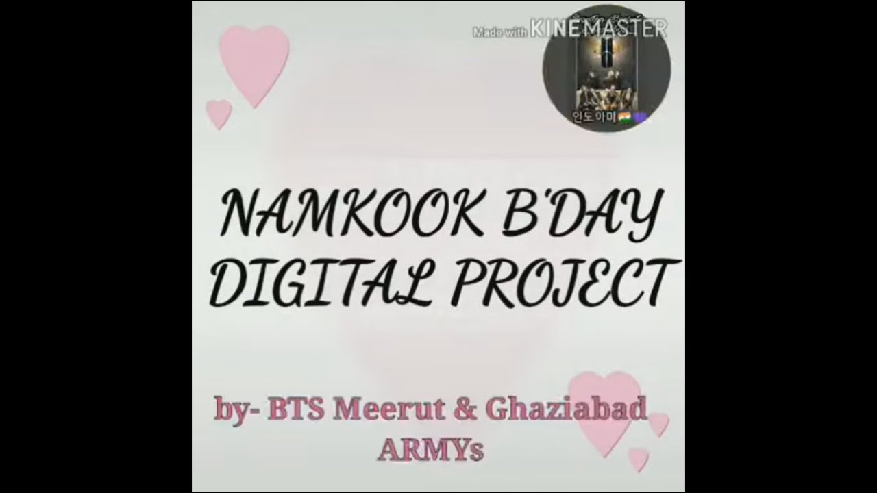 [BTS] NAMKOOK B'DAY DIGITAL PROJECT!     Presented by: BTS Meerut & Ghaziabad ARMYs