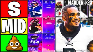 *NEW* RANKING THE BEST TEAM BUILDER CARDS IN MADDEN 23! MADDEN 23 Ultimate Team Tier List
