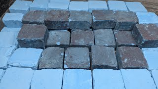 Extra Soft Blue Square Shape Blocks Mass Crush | Relaxing | Satisfying | ASMR screenshot 4