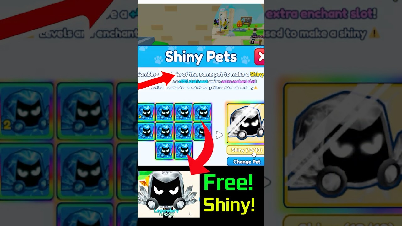 How to Make Shiny PETS in Bubble Gum Simulator INFINITY for FREE? 