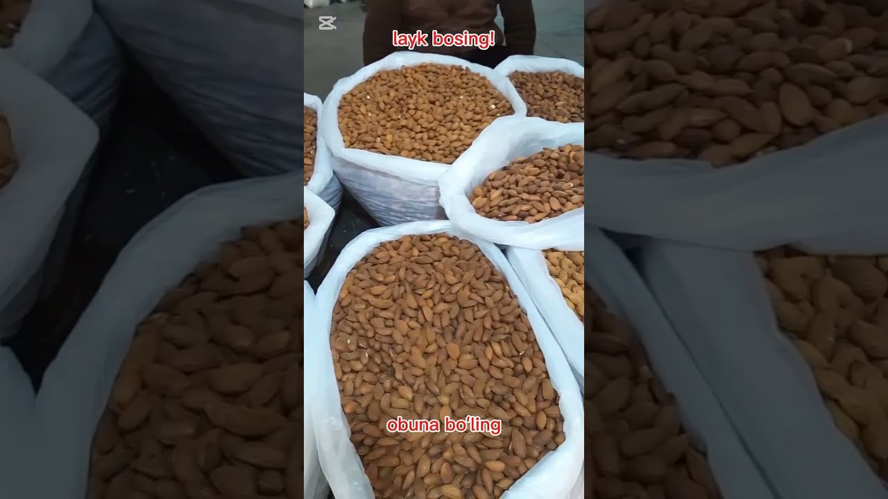 Namangan Chorsu Bozori. Bodom. Yongʻoq. Mayiz. Magʻiz. Oʻrikqoqi. NARXLARI.