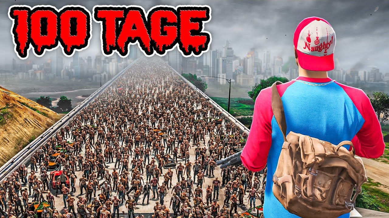 100 Tage ZOMBIE APOKALYPSE überleben in GTA 5!