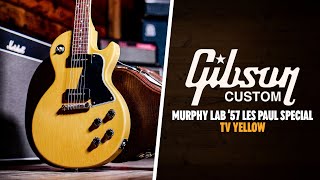 Peach Picks | Gibson Custom Murphy Lab &#39;57 Les Paul Special TV Yellow Ultra Light Aged