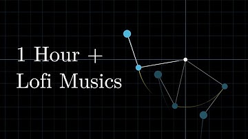 1 HOUR of Double Pendulum Motion - with Lofi Chill/Hip Hop Beats for Study
