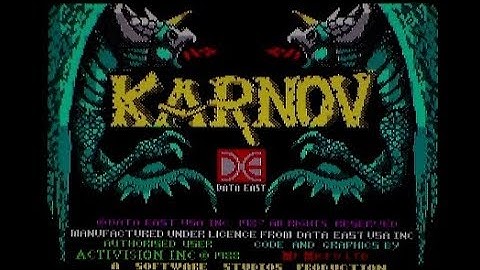 Karnov - ZX Spectrum Vs Commodore 64