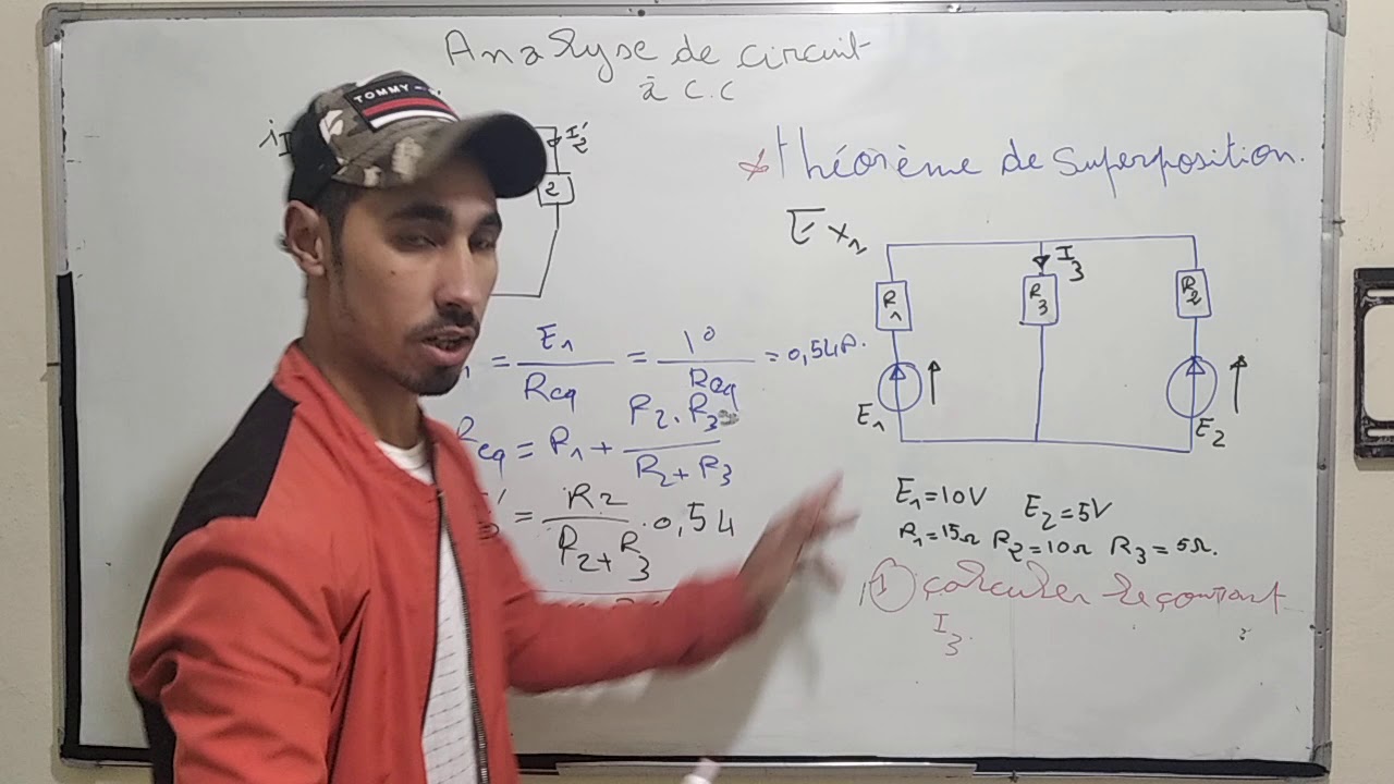#التكوين_المهني_التعليم_عن_بعد# Analyse de circuit à courant continu Théorème de superposition