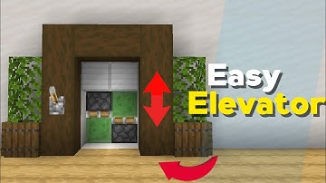 Working Elevator in Minecraft Bedrock (New)