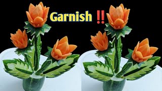 TUTORIAL GARNISH SAYUR‼️ HIASAN TUMPENG ULANG TAHUN// BEAUTIFUL VEGATBLE GARNISH IDEA