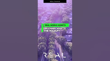 What’s stopping you from bringing real-world assets on-chain?  #blockchain #realfinance