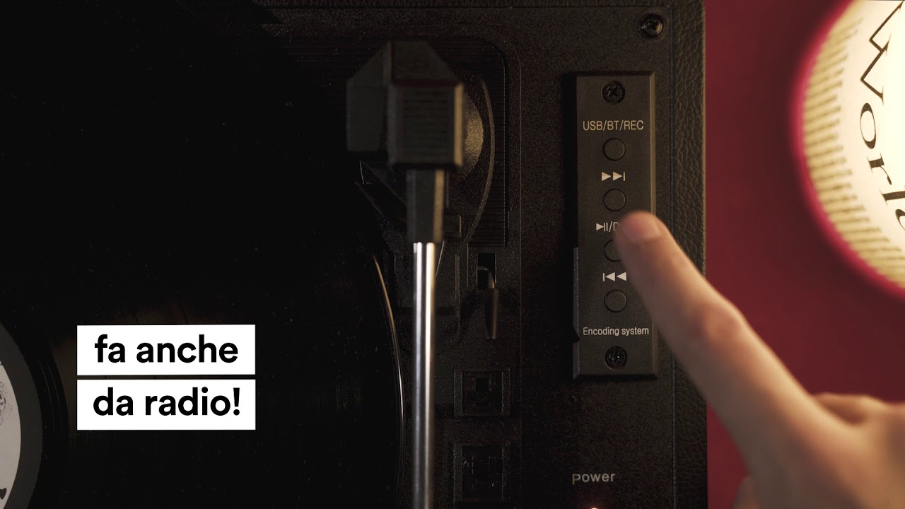 Giradischi convertitore con casse integrate