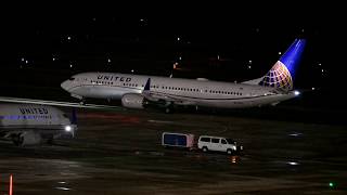 United Airlines Boeing 737 Max Start And Taxi At Houston Kiah