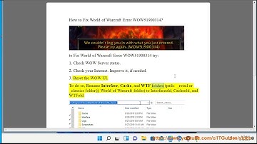 Fix World of Warcraft Error WOW51900314 in Windows 11/10/8/7