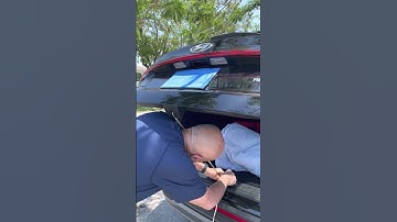 Running a rope on your car trunk door