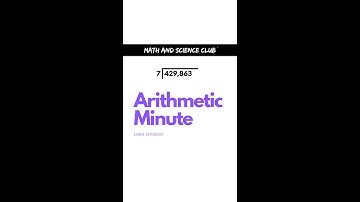 Arithmetic Minute - Let