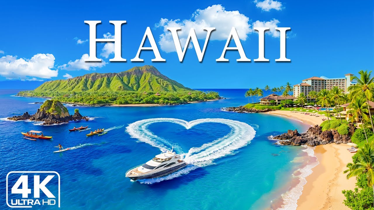 Hawaii 4K Drone Footage | Exploring Volcanic Islands & Pacific Serenity