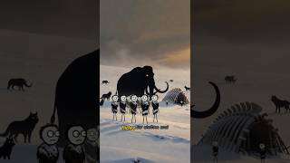 How Did Humans Survive the Ice Age? 🥶 #ancienthumans #iceage #mamooth #prehistoric #sabertoothtiger