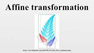 Affine transformation