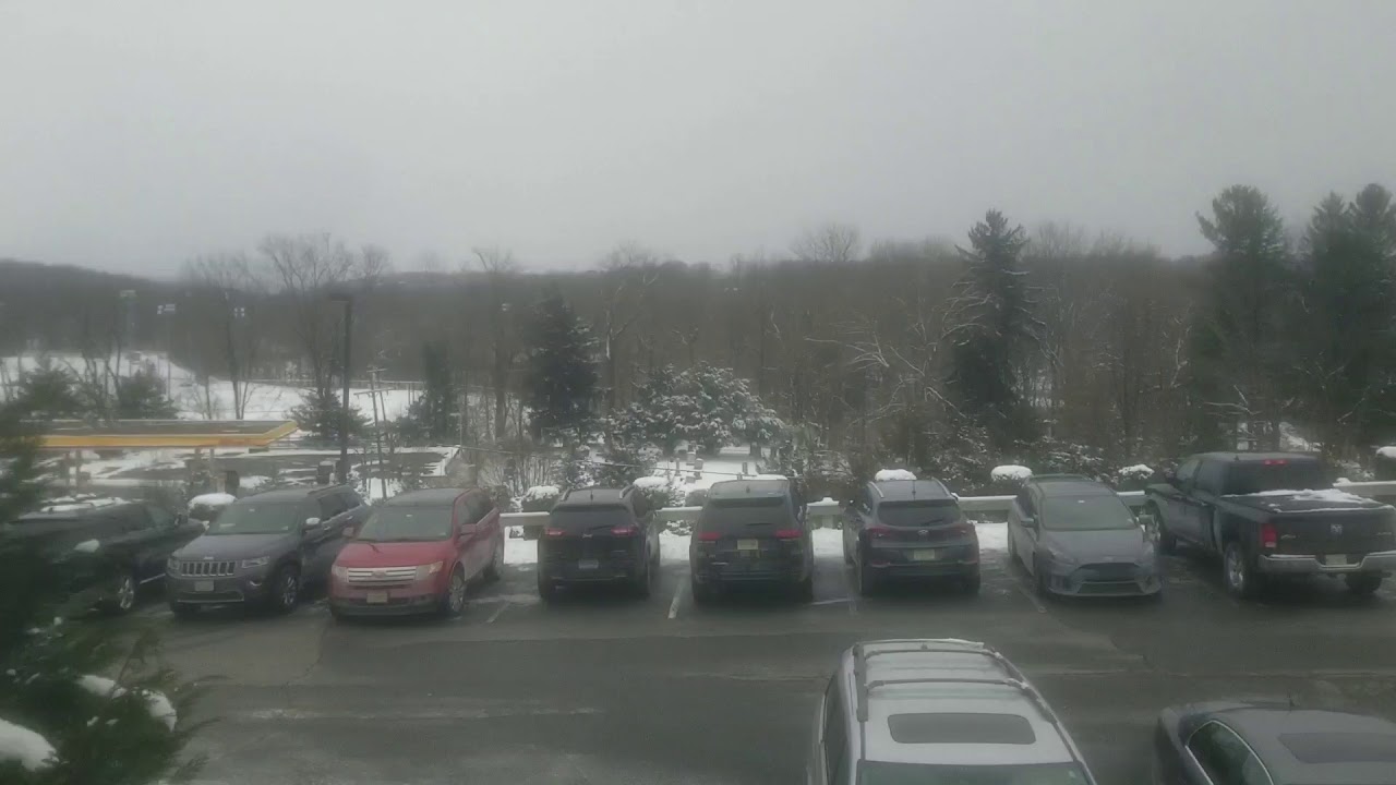 Snow squall whiteout hyperlapse 1/30/19 Jefferson, NJ - YouTube